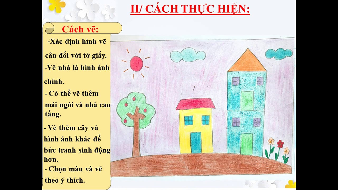 Mĩ thuật: Vẽ cây, vẽ nhà - Lớp 1 - Tuần 24(Tiểu học Tan Tạo) - YouTube