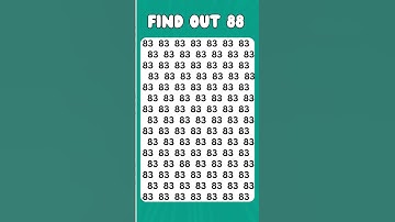 Can You Find the Odd Number? #eyetestchallenge #1game #challengegame #findtheoddoneout #puzzleplex