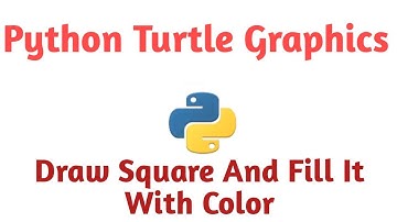 Python Turtle Graphics - How to draw Square and fill it with color