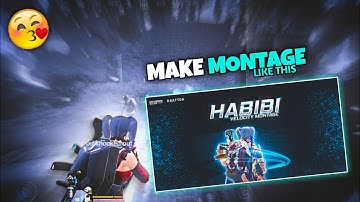 HOW TO MAKE VELOCITY MONTAGE IN ANDROID | Full Tutorial | PUBG MOBILE MONTAGE KASA BNAYA