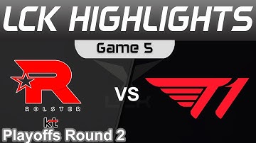 KT vs T1 Highlights Game 5 LCK Summer Playoffs 2023 KT Rolster vs T1 by Onivia