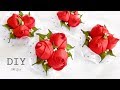 РЕЗИНКИ С РОЗАМИ, МК / DIY Ribbon roses