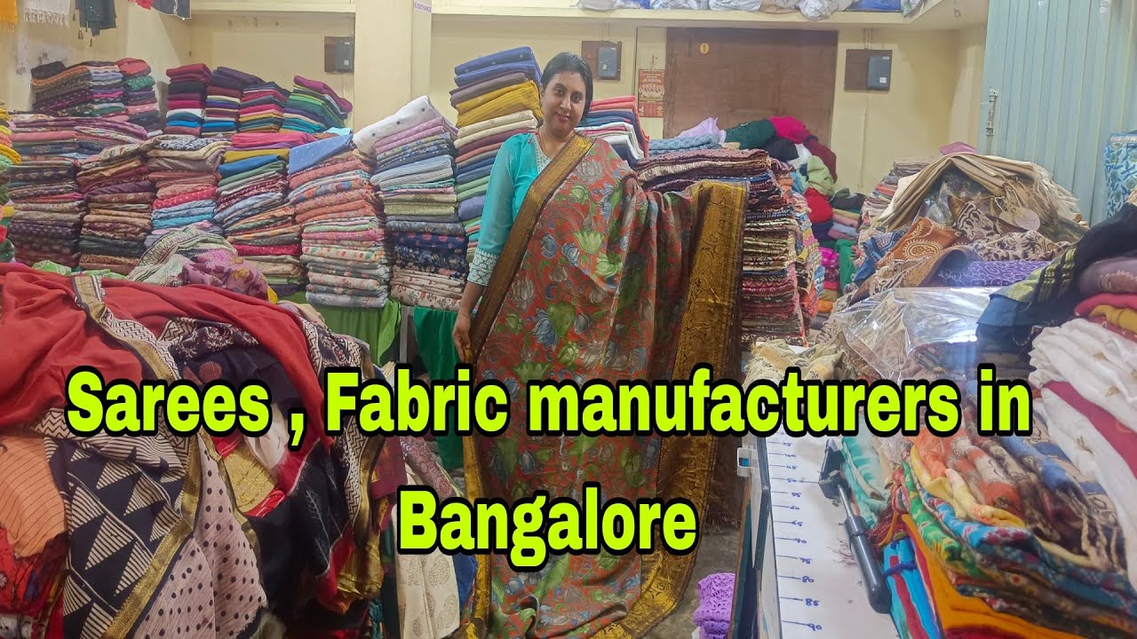 ವಾವ್ ಸೀರೆಗಳ ಮಾತ್ರ ಸೂಪರ್ ಆಗಿದೆ l Sarees Fabrics Gowdons in Bangalore l #bengaluruvlogsinkannada