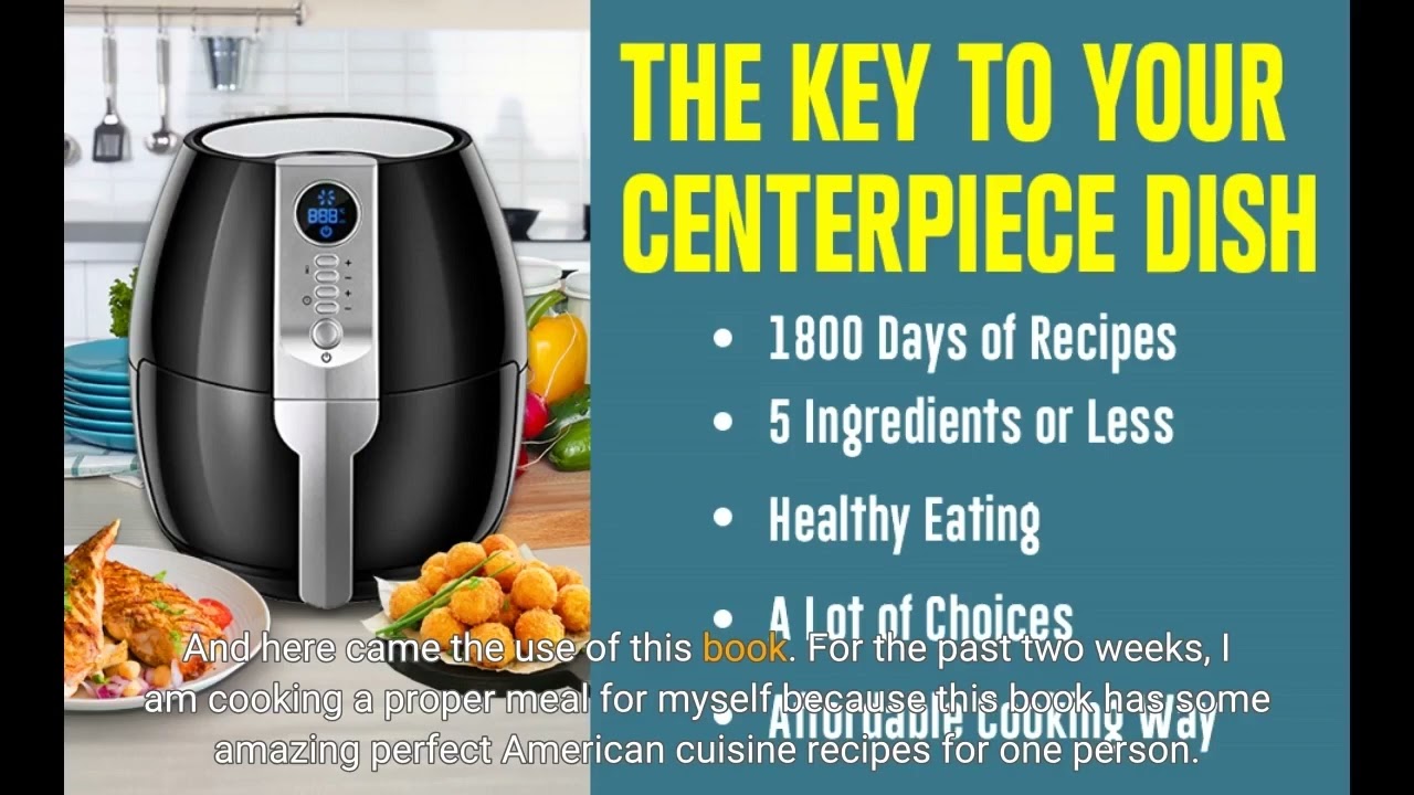 Link in Description The Ultimate Air Fryer Cookbook for Beginners: 1800 Days Foolproof 5-Ingred...