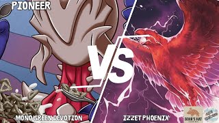 Mono Green Devotion VS Izzet Phoenix [MTG Pioneer]