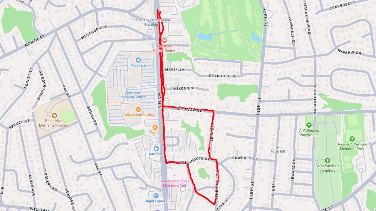 Main St & Steele St - Stoneham, MA - 2025-09-14 Walk