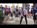 Playing handball at Brisbane State High School