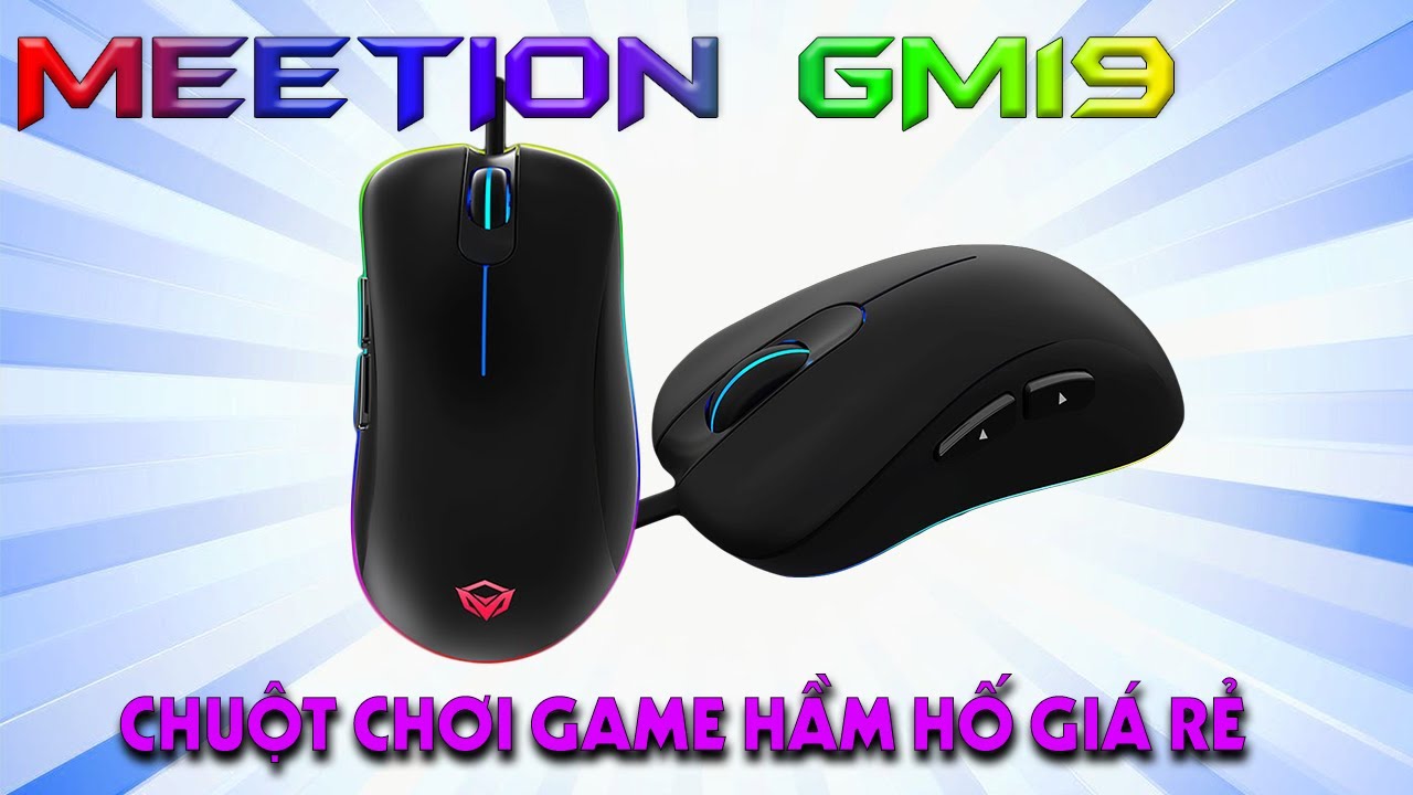 Chuột Gaming Meetion GM19 RGB Thiết kế hầm hố - Bác sỹ máy tính TMT