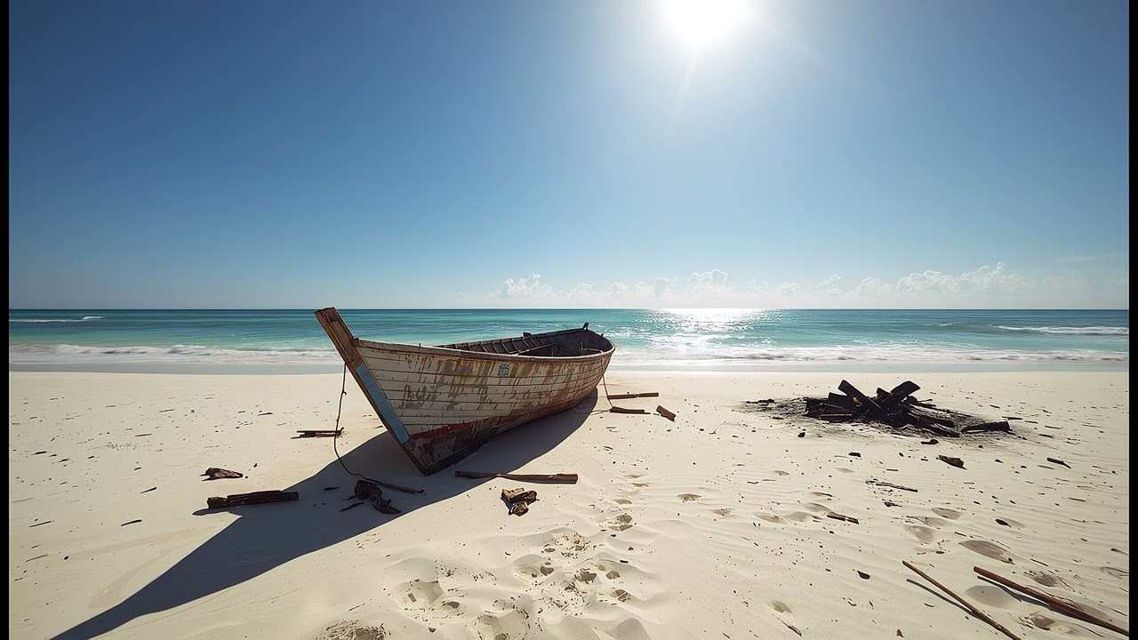 2 Hour Tropical Island Relax by the Ocean Tranquility 4K
