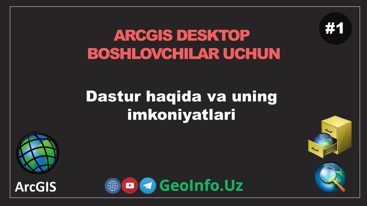 1-dars. ArcGIS Desktop haqida