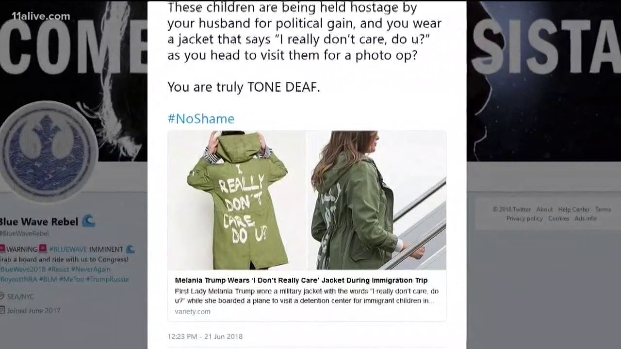 Melania Trump wears 'I really don't care' jacket on trip to visit migrant kids