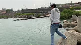 20190320台北社子島黑吉前打金目鱸2