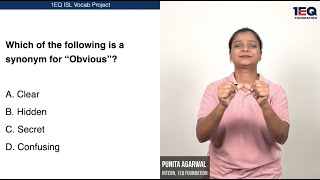 Obvious | 1EQ ISL Vocab