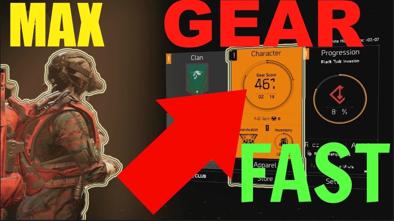 HOW TO GET THE MAX GEAR SCORE 461+ FAST/DIVISION 2 TIP What is the