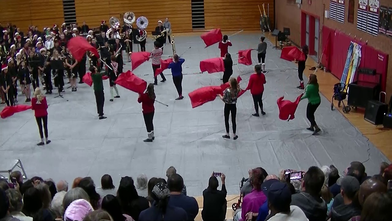 12.12.17 IHS Marching Band Winter Concert performing