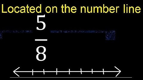 Located 5/8 on the number line , locate fractions on the number line . represented