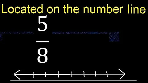 Located 5/8 on the number line , locate fractions on the number line . represented