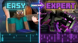 Aria Math - Minecraft C418 EASY to EXPERT Fingerstyle Guitar