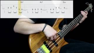 Marvin Gaye - I Heard It Through The Grapevine (Bass Cover) (Play Along Tabs In Video) chords