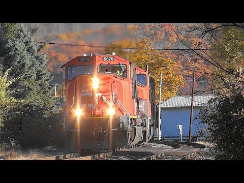 Pair Of Canadian National EMD's Pull CSX Ethanol Train