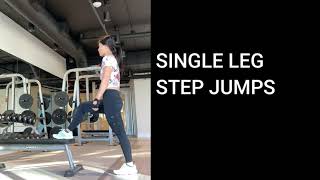 SINGLE LEG STEP JUMPS / CARDIO WARM UP