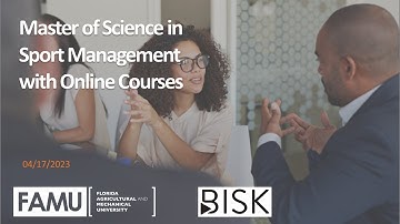 FAMU Master of Science in Sport Management with Online Courses Info Session