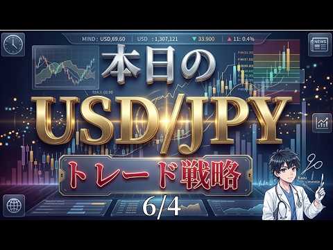 【USD/JPY　再び160円ブレイクも…】今日のUSD/JPYトレード"ほぼ毎日更新"　2026/6/4　#USDJPY　#ドル円　#FX　#トレード