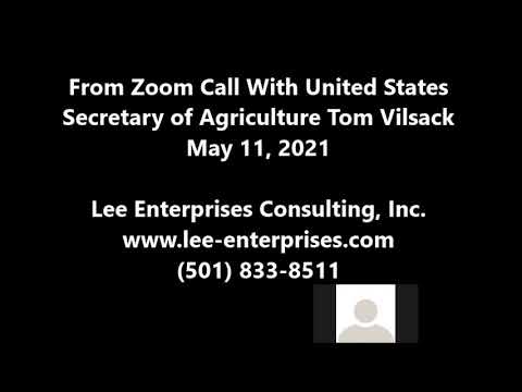 May 2021 Lee Enterprises Consulting Call With Tom Vilsack - United States Secretary Of Agriculture  @wlee52