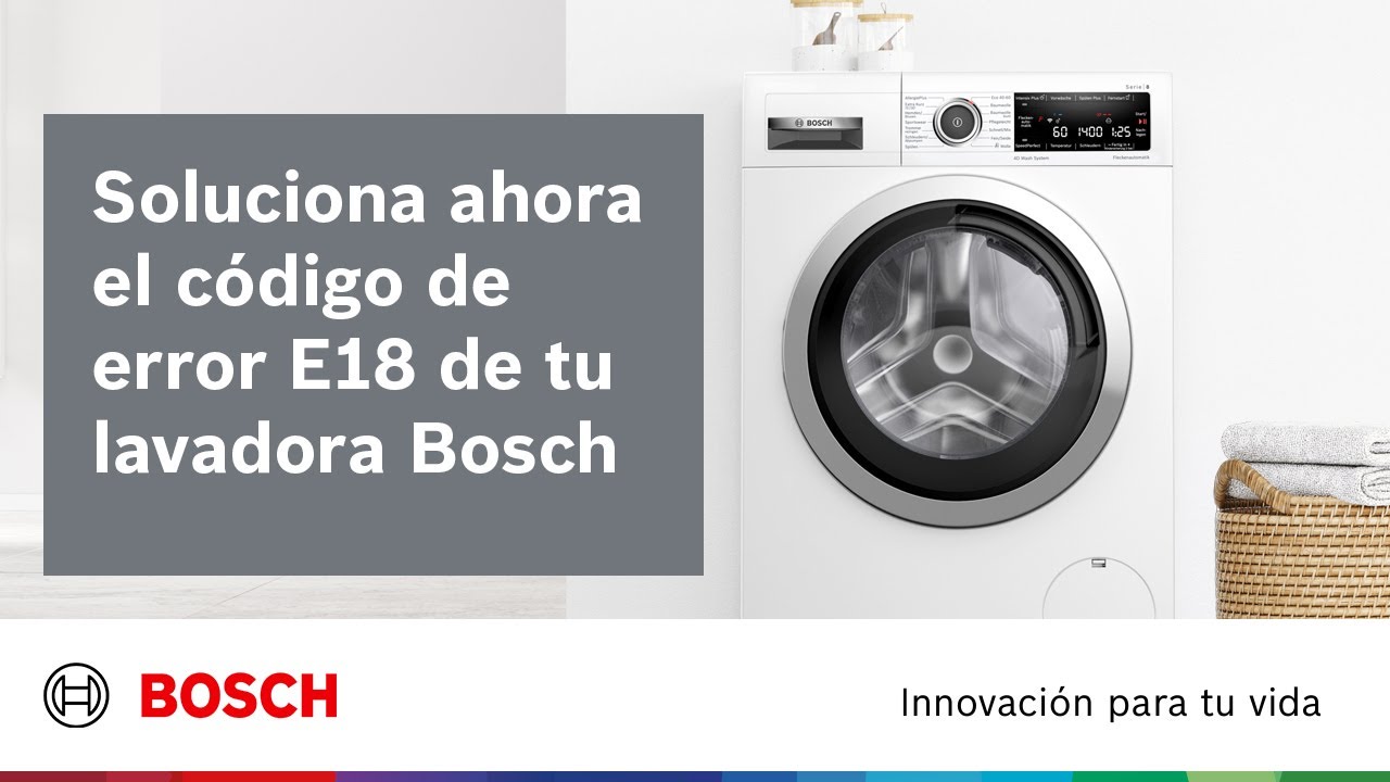AYUDA ¿Qué significa el código de en la lavadora Bosch? - YouTube