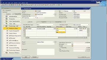 SAP Business One How To Manage Purchasing and Sales Units of Measure