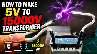 How to make 5V to 15000V Transformer || High voltage generator | DIY Transformer