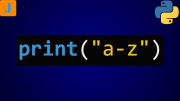 Print a to z In Python