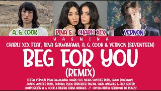 Charli XCX ft. Rina Sawayama, A. G. Cook \u0026 Vernon (SEVENTEEN) - Beg For You (Remix) SUB ESPAÑOL