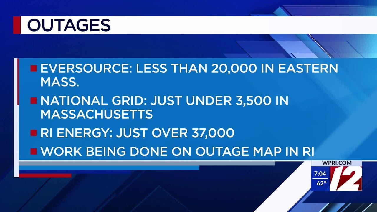 More than 37,000 RI Energy customers without power - YouTube