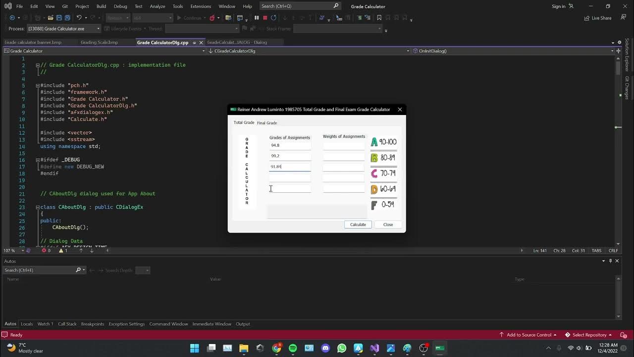 COMSCI 200 Finals Grade Calculator YouTube