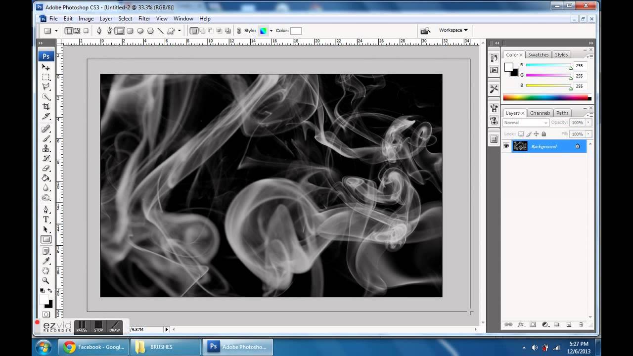 Smoke tutorial -Photoshop cs3 - YouTube.