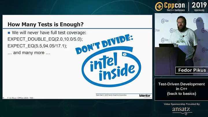 Back to Basics: Test-driven Development - Fedor Pikus - CppCon 2019