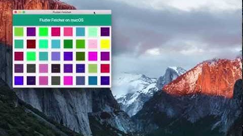 macOS app built with Flutter