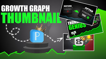 How To Make Growth Graph Thumbnail Like @DecodingYT |Growing Graph Thumbnail In Pixellab #editing