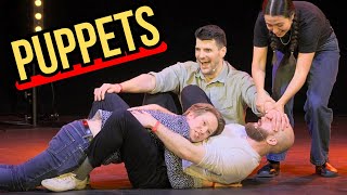 Rock climbing goes TERRIBLY WRONG | Improv Game: PUPPETS
