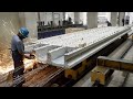 Process of Making High Strength Concrete Slab with Styrofoam. Korean PC Slab Factory