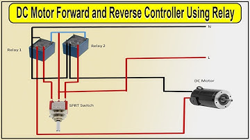 DC motor forward and reverse controller using relay | relay motor control