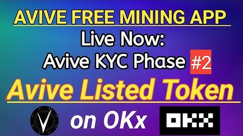 Avive KYC phase 2 | Avive Kyc step 2 | Online earning with @u7amamuneer