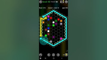 How To Solve Flow Free Hexes Jumbo Courtyard Pack Level 48 Board Walk Through Solution Walkthrough
