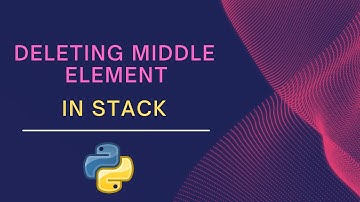 Deleting middle element from stack using python