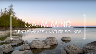 PEACEFUL Sunset on Lake Huron | RELAXING Waves, Nature, and Bird Sounds | Michigan's Upper Peninsula