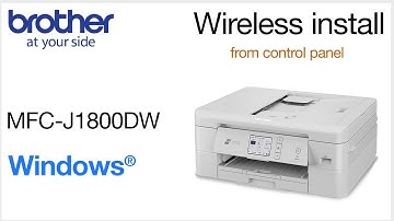 MFCJ1800DW wireless setup from control panel - Windows