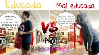 Criança educada vs Mal educada no Shopping|BlueGabri fashion