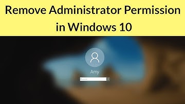 How to change administrator account to local user in Windows 10?