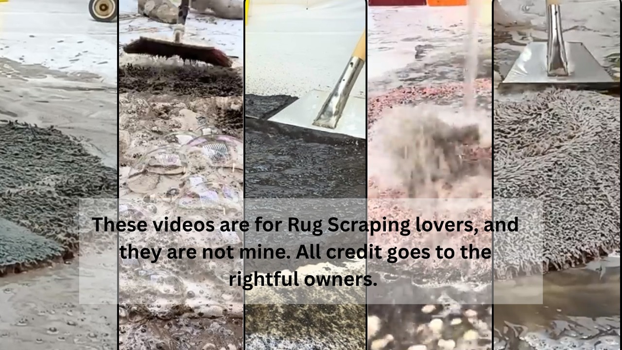 Crushing Lumpy Rug Shaggy Rug Scraping compilation Volume 3 - YouTube
